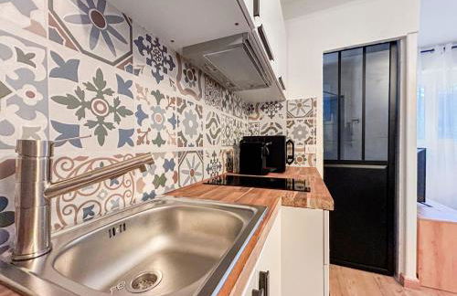 Studio rénové avec parking privé et plage - Foto 12