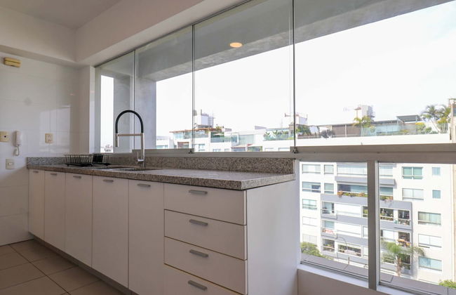w Radiant 2BR w Modern Terrace in Miraflores - Foto 5