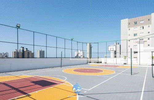 Aptos em Bal Piçarras a150m da PRAIA, dois quartos, sala de estar, COZINHA COMPLETA, SACADA com CHURRASQUEIRA, WI-FI, PISCINA, PORTARIA 24h, PLAYGROUND e QUADRA DE ESPORTES - Foto 7