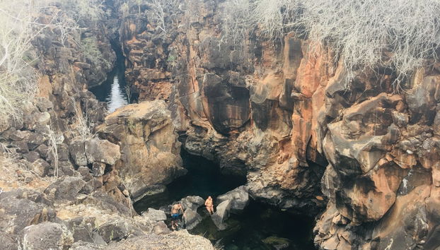 Vue aérienne sur Las Grietas