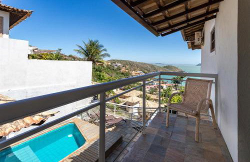Vista Mar - João Fernandes - 4 suítes, piscina e área Gourmet - 10 Pessoas - Foto 9