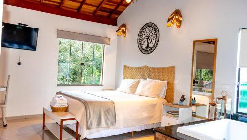 Chalé Canto do Galo 1 - Hidro da Jacuzzi, Lareira Ecológica, Cozinha Completa, Wi-Fi 80mbps, próximo a comércio local e relaxando ao som do riacho - Foto 5, towels