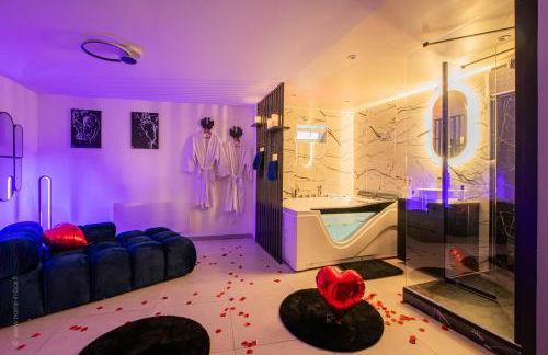 Love Room 91 avec Jacuzzi XXL - 15min Orly - 30 min Paris - Foto 10