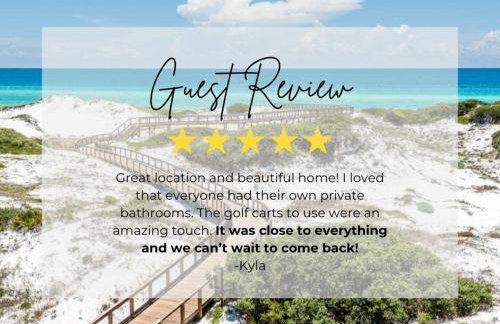 Azure! Sleeps 22! Golf Cart! Beach Access! Pool - Foto 37