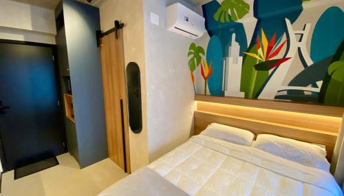 Studio 509 - Lindo studio ao lado do metro e shopping com Alexa - Foto 5