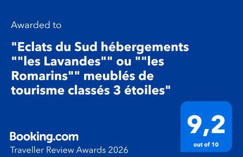 Eclats du Sud hébergements "les Lavandes" ou "les Romarins" meublés de tourisme classés 3 étoiles - Foto 2