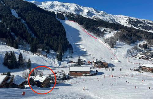 Meribel Centre La Chaudanne, real ski in and out right on slopes, 3 bedrooms 2 bathrooms, newly renovated, Chalet l'Épervière - Foto 28