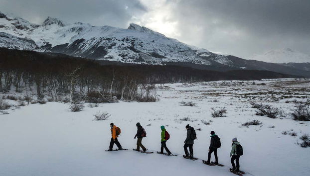 Snowshoeing in Tierra del Fuego