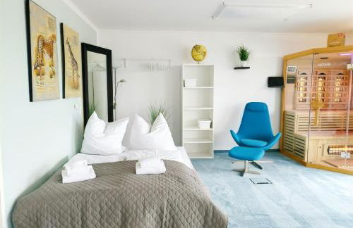 Seeblickapartment für bis zu 12, Nürnberg & Schwabach in 30-35 Minuten zu erreichen, Sauna, Arbeitsplatz, Dachterrasse & Grill - Foto 27