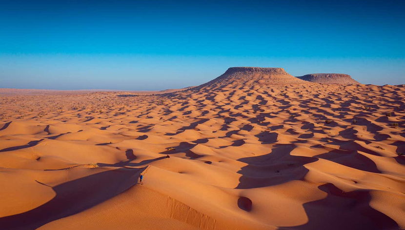 Cruzando o deserto de Douz
