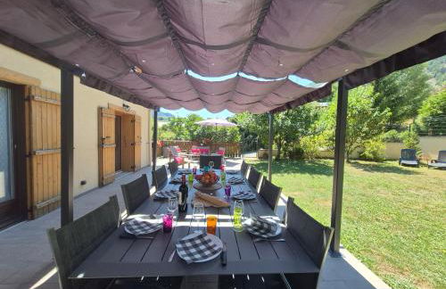 Chalet avec Jacuzzi, billard, jardin clos, proche Paradiski - Foto 11