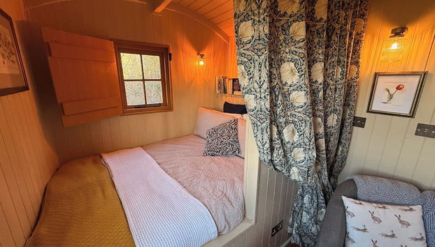Cosy Romantic Shepherd hut in Open Countryside - Foto 4, Habitación
