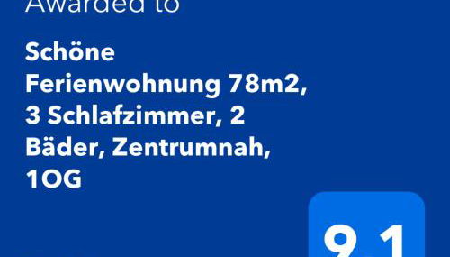 Schöne Ferienwohnung 78m2, 3 Schlafzimmer, 2 Bäder, Zentrumnah, 1OG - Foto 2