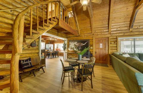 Covered Deck, Private Acreage Log Cabin in Pine - Foto 7