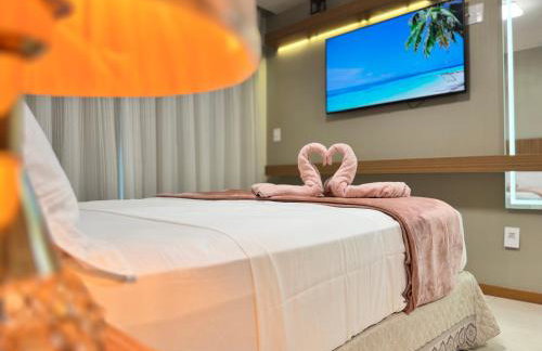 Magnífico APARTAMENTO de Charme - 3 quartos AR CONDICIONADOS SPLIT - Beira Mar, 2 banheiros, 2 Vagas Garagem, 4 Varandas, 2 Elevadores, Redes para Descanso, Wi-Fi, Air Fryer, Disney Plus, HBO Max, Cadeiras de Praia e Caixa Térmica - Photo 46