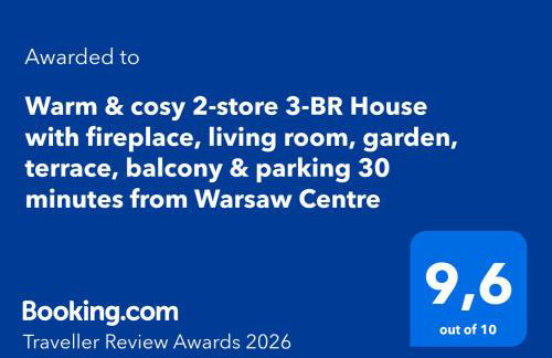 Warm & cosy 2-store 3-BR House with fireplace, living room, garden, terrace, balcony & parking 30 minutes from Warsaw Centre - Foto 3