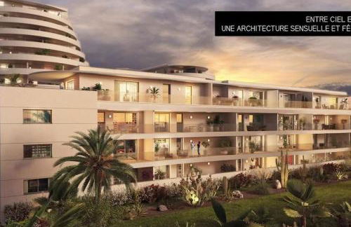 Spendide appartement tout confort, Résidence Archipel T4 en bord de plage, avec grande terrasse aménagée,spa et parking privé - Foto 19