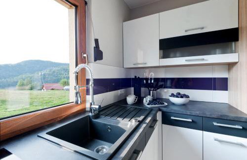 BIESZCZADZKI RAJ z prywatną działką przy linii brzegowej Jeziora Solińskiego Sauna Basen sezonowy - Foto 12