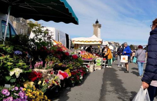 Roscoff 2 pièces classé 2 étoiles et terrasse centre historique - Foto 16