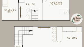 Le Cocon Troyen - Appartement 3 chambres avec 2 parkings, idéal familles et pros - Foto 3