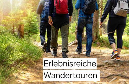 Moderne Ferienwohnung,Sauna im Haus, Parkplatz Hunde willkommen, nahe Schloss, Waldeisenbahn, Hermansbad, UNESCO Geopark, nahe polnischer Markt, Top Lage für Ausflugsziele zum Wandern oder Radfahren - Foto 20
