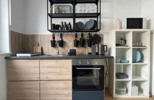 Architect-Apartments 80qm 3 Schlafzimmer, integrierter Küche und Bad, 2min von A8, Garten mit Sitzgruppe, ruhig und modern - Foto 18