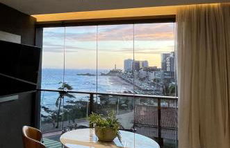 Studio Luxo Barra - vista fascinante mar e farol da Barra - Foto 28