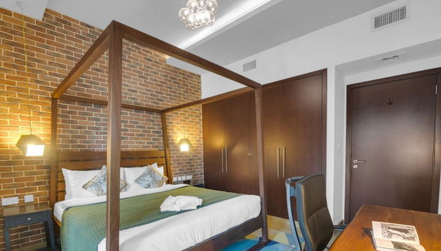 Manzil - Stylish 2BR nr Metro Station Al Jaddaf - Foto 4, Habitación