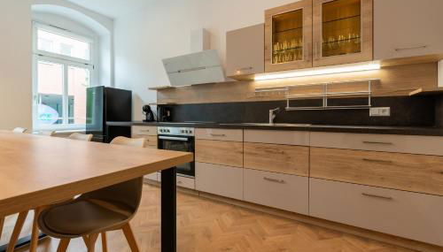 Moderne City Appartments - Photo 4, stove, dishwasher