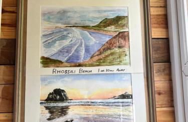 The Shed . A cosy, peaceful, 96% recycled, chalet. - Foto 13