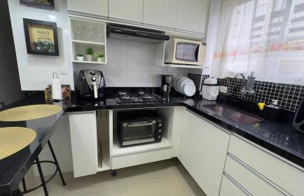 Santos - Gonzaga - Apartamento completo 1 quadra da praia - Foto 19