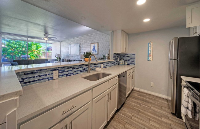 Beach Boardwalk Access Pool + Remodeled Interior Tropical Haven by Avantstay - Photo 15