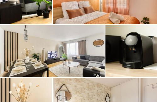 L'îlot Zen- Idéal pour famille-Groupe-Pro-Double Parking-highwifi-Aeroport Orly 8min-Paris30min - Foto 16