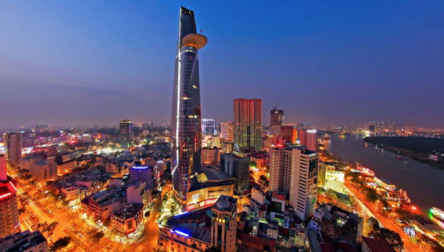 Saigon Skydeck al anochecher