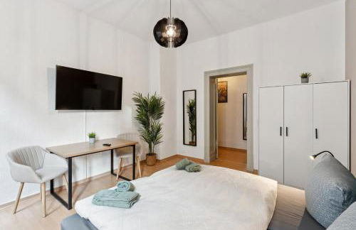 Larooms Halle - Apartment KU11 - 2 Schlafzimmer - 4 Betten - Waschmaschine & Trockner - Foto 3