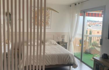 Appartement Eléa, Vue sur Mer, T1 sur Fréjus à 150m des plages - Foto 5