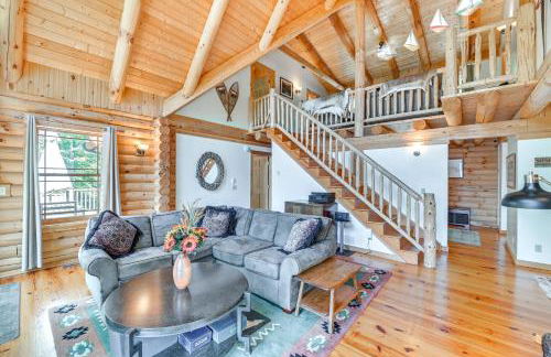 Lakefront Corinth Log Home Private Dock, Fire Pit - Foto 3