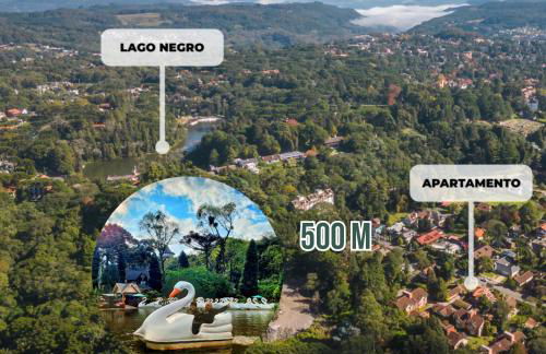 Belíssimo Duplex a 500m Lago Neg 3Q 4bikes Churrasq lareira Ar QF - Foto 12