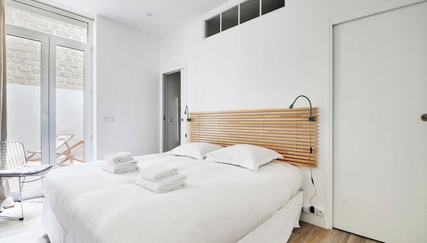 Charming Aptt With Patio - 2bd/4p - Monceau Park - Foto 4, Habitación