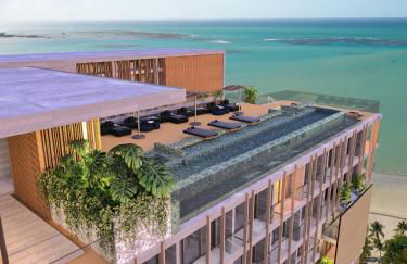 Flat no New Time à beira-mar em Pajuçara Cama Queen - Photo 10