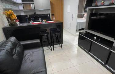 H-Flat Mobiliado com Garagem, 290m do Parque Flamboyant, Mínimo 2 Noites - Foto 5