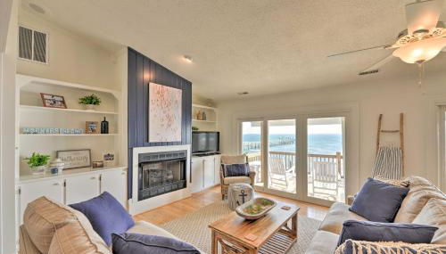 Waterfront Harkers Island Home Sunset View and Dock - Foto 4