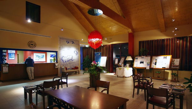 Mostrador de check-in y check-out