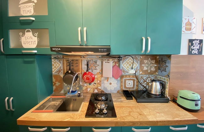 Bohemian Beauty Studio Room At Grand Asia Afrika Apartment - Foto 5