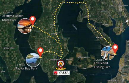 Oceanfront Retreat, Mount Rainier, King bed, Games - Foto 49