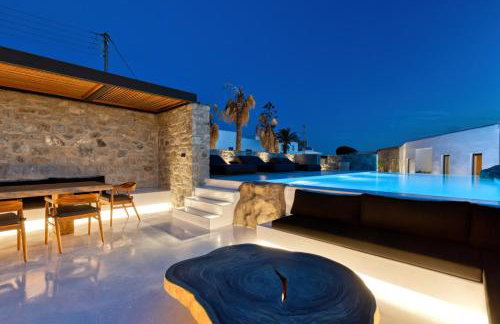 Mykonos Town Black Villa with Cave Heated Pool - Foto 5