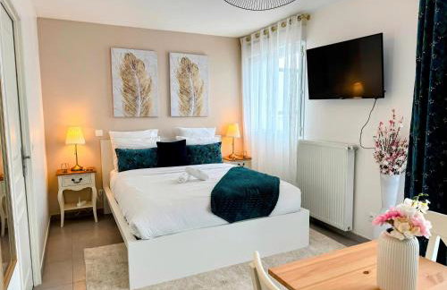 Studio Hôtel - Lit King Size - Parking - Wifi - Foto 2