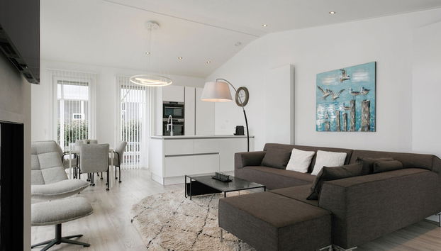 Chalet in Zeeland by Scenic Pond - Foto 5, Zona de estar