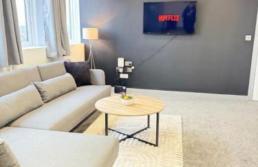 Two Bedroom Flat by Brookland Stays Serviced Accommodation Short Lets Leeds with Free WiFi - Foto 2