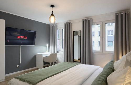 Großzügiges Apartment am Limbecker Platz mit Cafés, Top Anbindung & Netflix - Photo 13